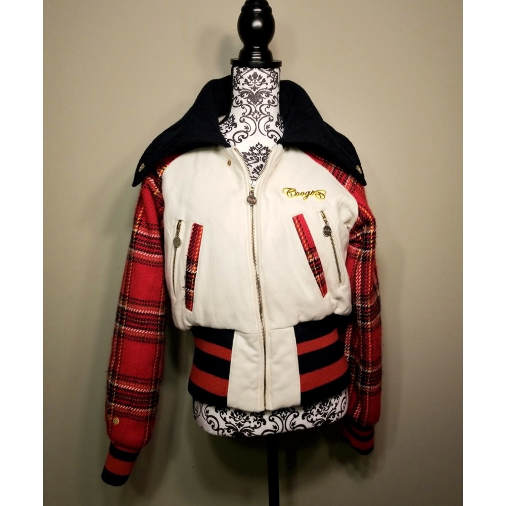 COOGI Plaid Coat Size Large